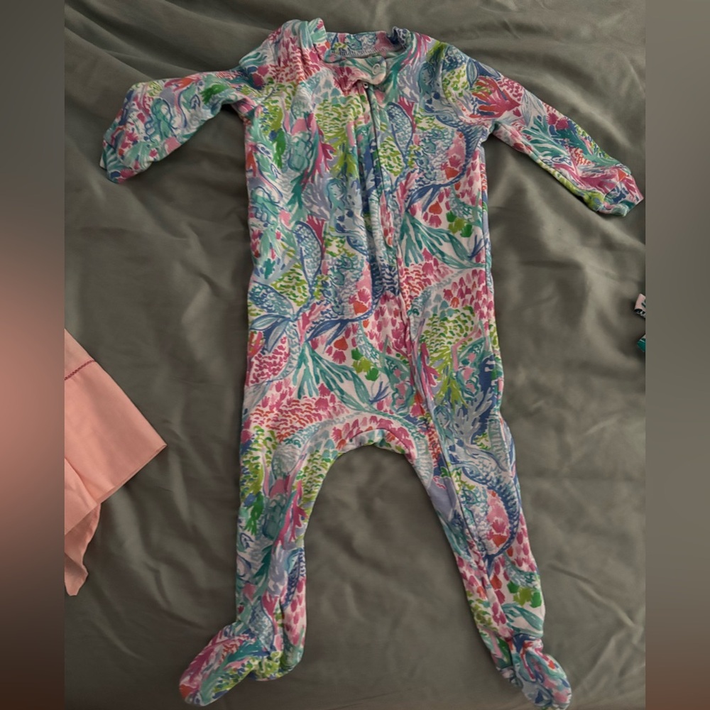 Lilly Pulitzer Vibrant Floral Kids Footie